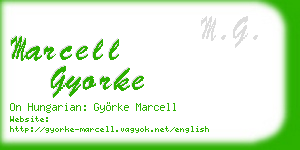 marcell gyorke business card